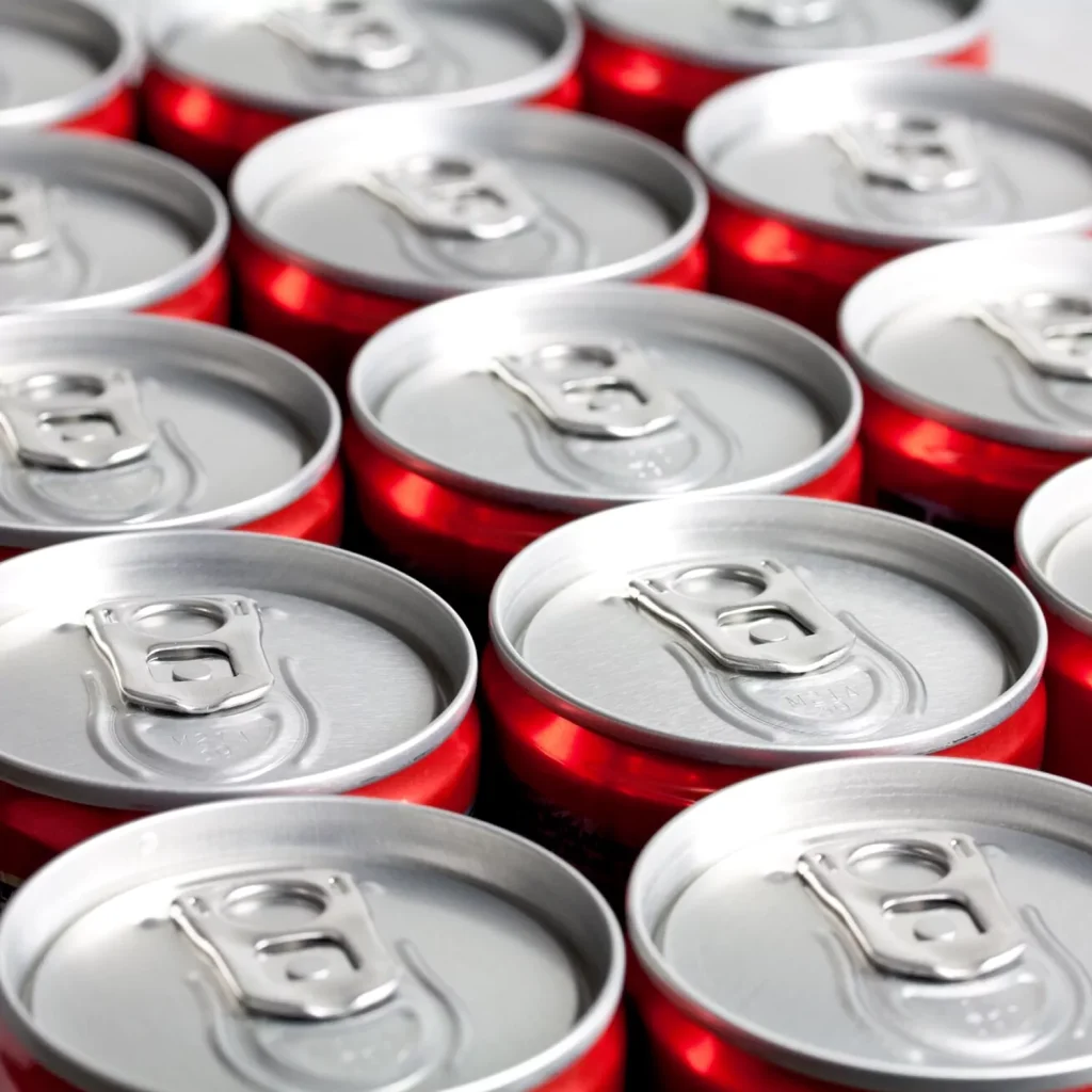 Tinplate red coke can